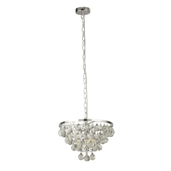 Searchlight Michelle króm-átlátszó függesztett lámpa (SL-9634-4CC) E27 4 izzós IP20