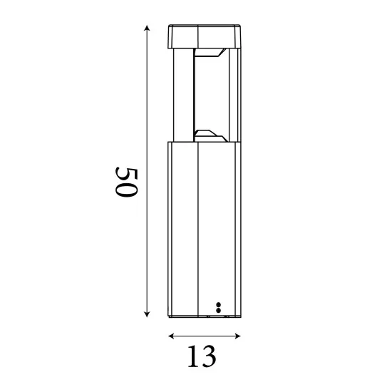 Searchlight Michigan sötétszürke LED kültéri állólámpa (SL-1005-500GY) LED 1 izzós IP54