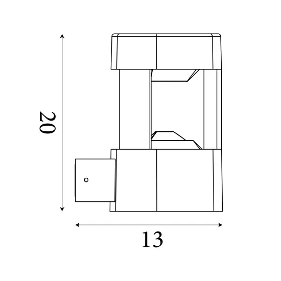 Searchlight Michigan sötétszürke LED kültéri fali lámpa (SL-2005GY) LED 1 izzós IP54