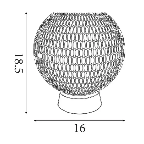 Searchlight Mila zöld-sárgaréz elemes LED asztali lámpa (SL-67008PB) LED 1 izzós IP20