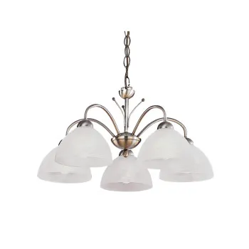 Searchlight Milanese sárgaréz csillár (SL-1135-5AB) E14 5 izzós IP20