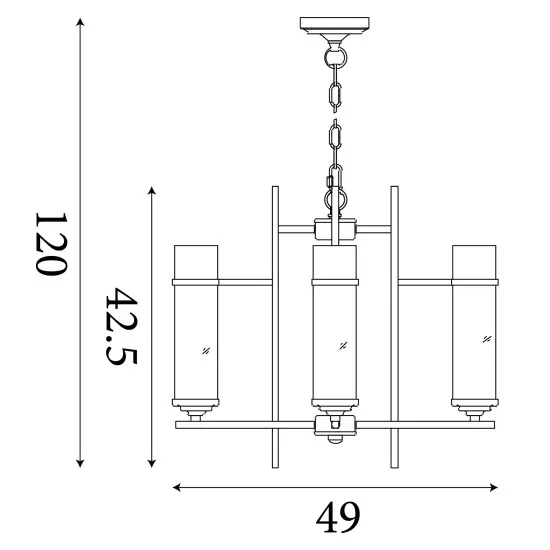 Searchlight MILO króm függesztett lámpa (SL-3094-4CC) E14 4 izzós