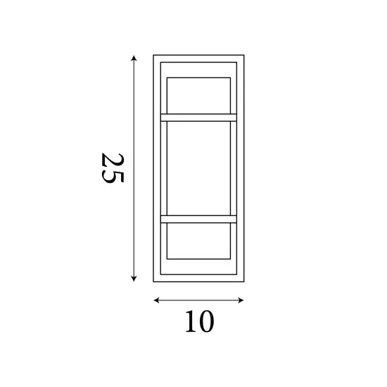 Searchlight Mirage arany fürdőszobai LED fali lámpa (SL-45910GO) LED 1 izzós IP44