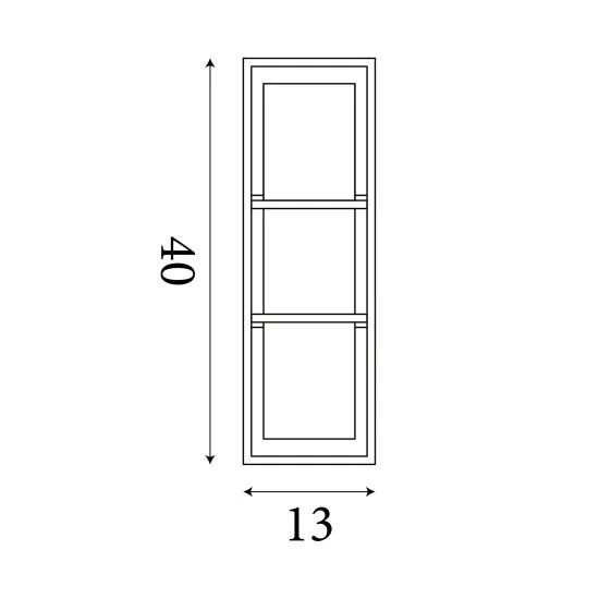 Searchlight Mirage arany fürdőszobai LED fali lámpa (SL-45911GO) LED 1 izzós IP44