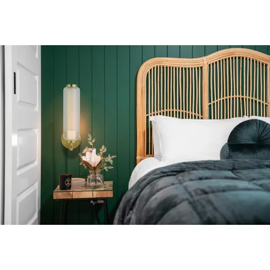 Searchlight Mod sárgaréz-átlátszó LED falikar (SL-26253SB) LED 1 izzós IP20