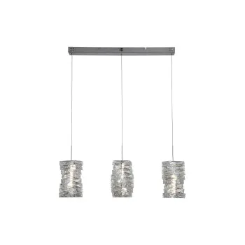 Searchlight Modena króm-átlátszó LED függesztett lámpa (SL-65811-3CC) LED 3 izzós IP20