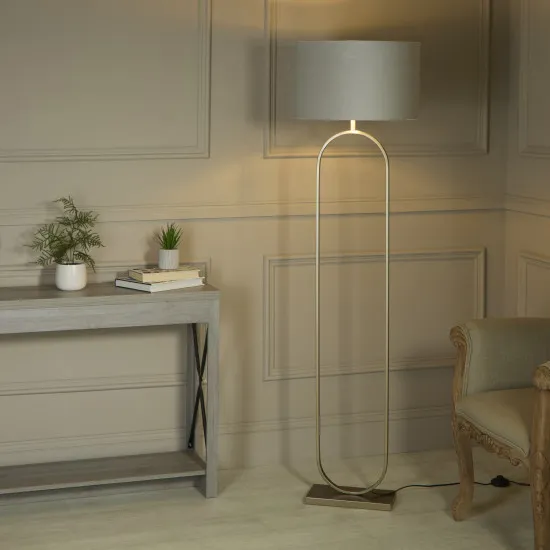 Searchlight Modish világosszürke állólámpa (SL-95102GY) E27 1 izzós IP20