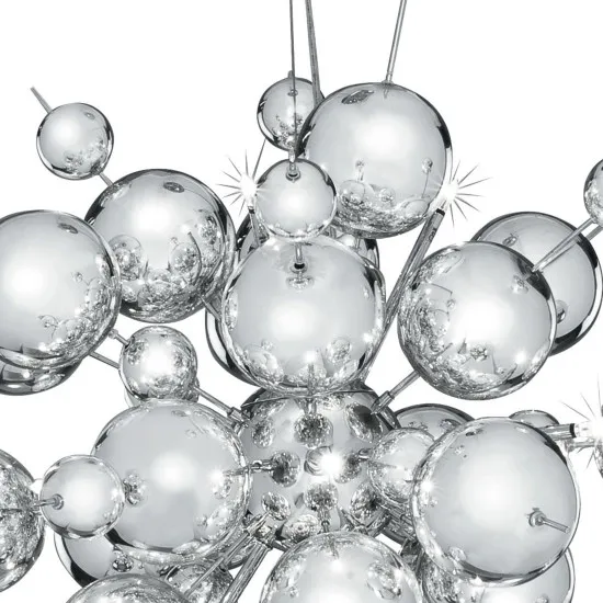 Searchlight Molecule króm kristály függesztett lámpa (SL-8312-12CC) G4 12 izzós IP20