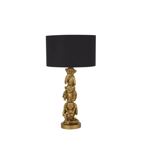 Searchlight Monkey fekete-arany asztali lámpa (SL-1030GO) E27 1 izzós IP20