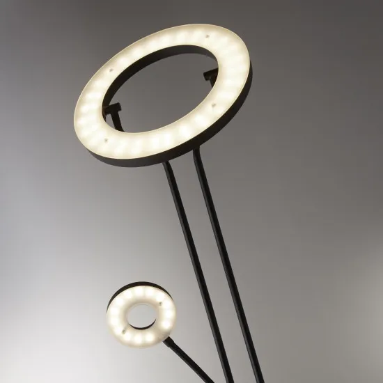 Searchlight Mother & Child fekete olvasólámpás LED állólámpa (SL-55601BK) LED 2 izzós IP20