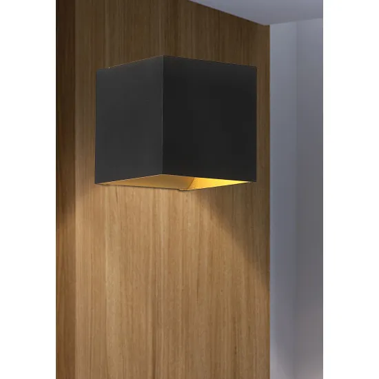 Searchlight Newton fekete-arany falikar (SL-24127BG) G9 1 izzós IP20