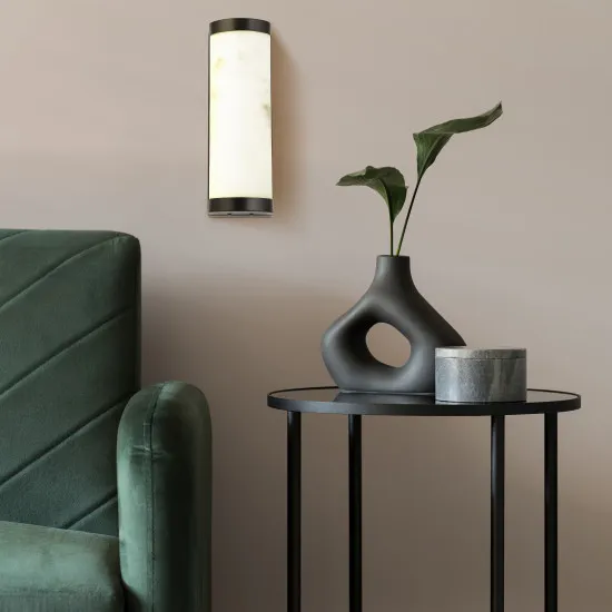 Searchlight Nile fekete fürdőszobai LED fali lámpa (SL-10887BK) LED 1 izzós IP44