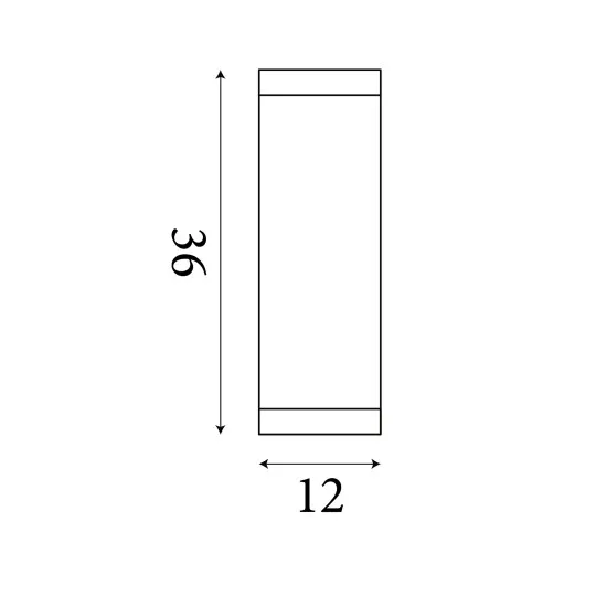 Searchlight Nile fekete fürdőszobai LED fali lámpa (SL-10889BK) LED 1 izzós IP44