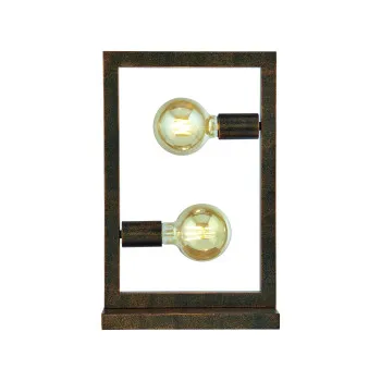 Searchlight Oblong barna asztali lámpa (SL-24101-2RU) E27 2 izzós IP20