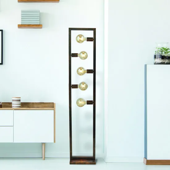 Searchlight Oblong barna állólámpa (SL-24101-5RU) E27 5 izzós IP20