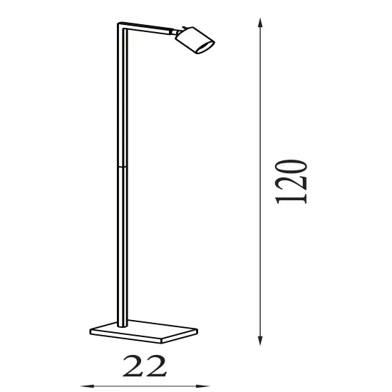 Searchlight Office kávébarna állólámpa (SL-24109LT) GU10 1 izzós IP20
