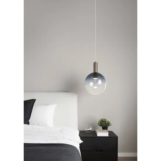 Searchlight Ombre barna-füstszínű függesztett lámpa (SL-24183-1SM) GU10 1 izzós IP20