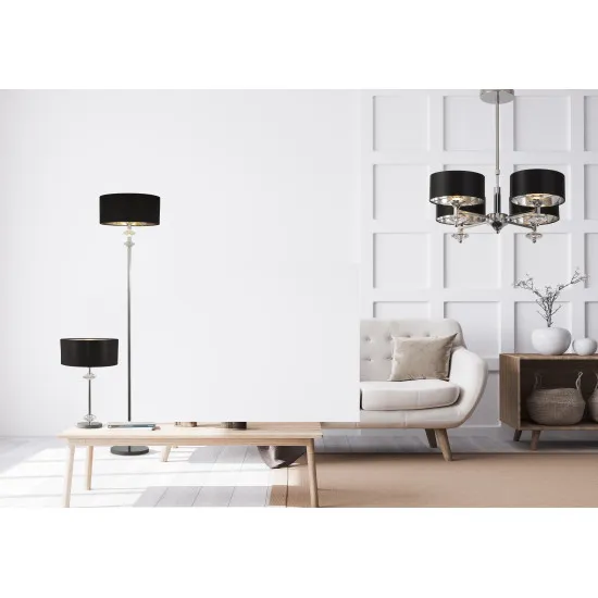 Searchlight Ontario króm állólámpa (SL-7650CC) E27 1 izzós IP20