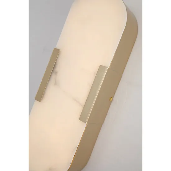 Searchlight Opaline arany-fehér fürdőszobai LED fali lámpa (SL-11138GO) LED 1 izzós IP44