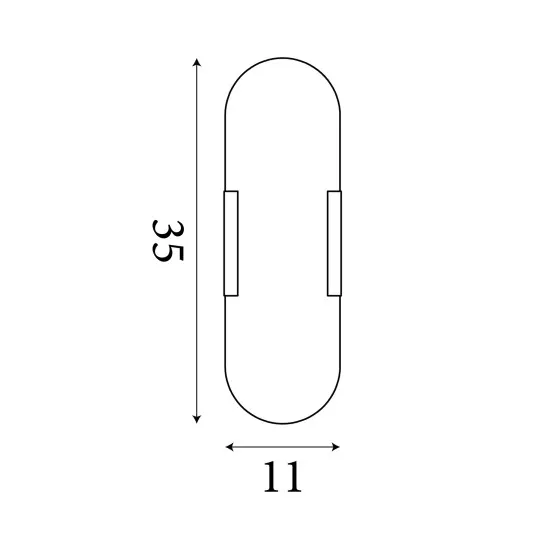 Searchlight Opaline arany-fehér fürdőszobai LED fali lámpa (SL-11138GO) LED 1 izzós IP44