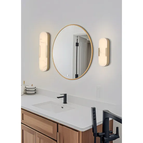 Searchlight Opaline arany-fehér fürdőszobai LED fali lámpa (SL-11138GO) LED 1 izzós IP44