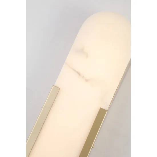 Searchlight Opaline arany-fehér fürdőszobai LED fali lámpa (SL-11139GO) LED 1 izzós IP44