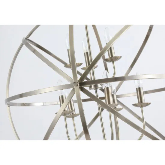 Searchlight Orbit sárgaréz függesztett lámpa (SL-2478-8AB) E14 8 izzós IP20