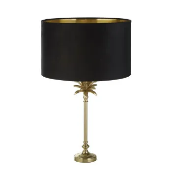Searchlight Palm sárgaréz asztali lámpa (SL-81212BK) E27 1 izzós IP20