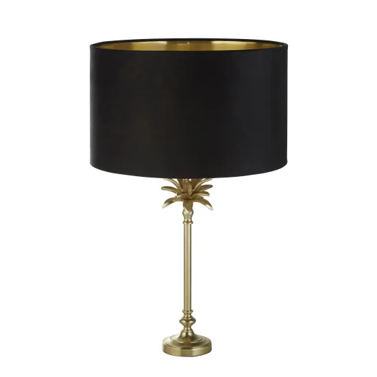 Searchlight Palm sárgaréz asztali lámpa (SL-81212BK) E27 1 izzós IP20