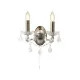 Searchlight Paris ezüst-átlátszó falikar (SL-8732-2SS) E14 2 izzós IP20