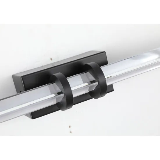 Searchlight Parma fekete fürdőszobai LED tükörmegvilágító lámpa (SL-66412BK) LED 1 izzós IP44