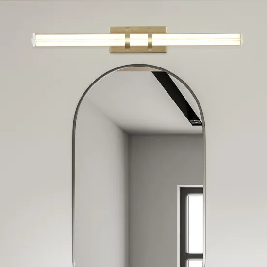 Searchlight Parma sárgaréz fürdőszobai LED tükörmegvilágító lámpa (SL-66412SB) LED 1 izzós IP44