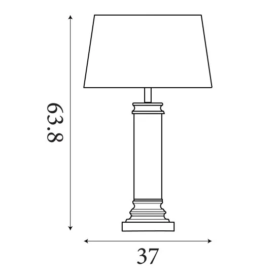Searchlight Pedestal fekete asztali lámpa (SL-5141BK) E27 1 izzós IP20
