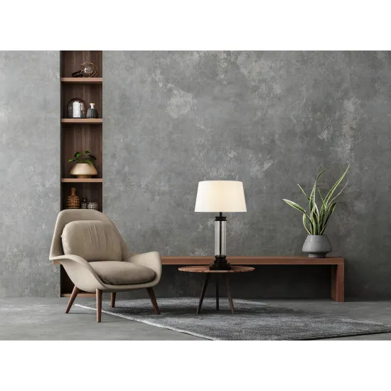 Searchlight Pedestal fekete asztali lámpa (SL-5141BK) E27 1 izzós IP20