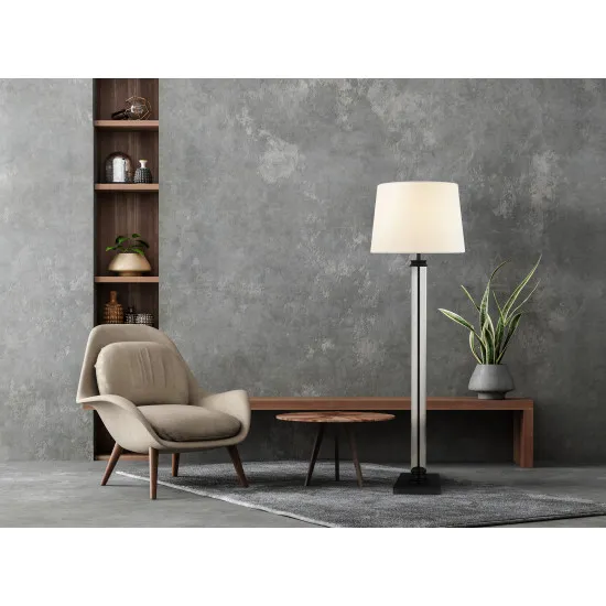 Searchlight Pedestal fekete állólámpa (SL-5142BK) E27 1 izzós IP20