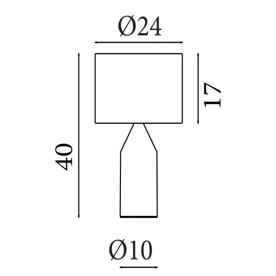 Searchlight Pheobe arany-natúr asztali lámpa (SL-89745GO) E27 1 izzós IP20