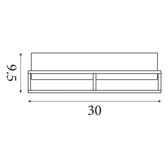 Searchlight Pheonix fekete-króm fürdőszobai mennyezeti lámpa (SL-62012-2CC) E14 2 izzós IP44