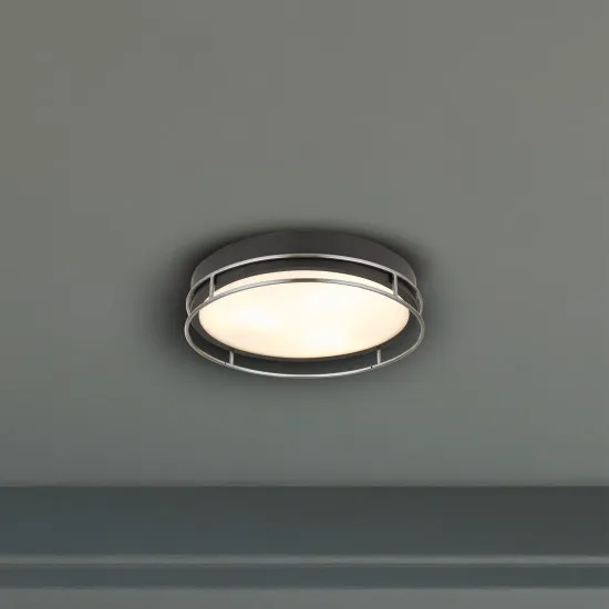 Searchlight Pheonix fekete-króm fürdőszobai mennyezeti lámpa (SL-62013-3CC) E14 3 izzós IP44