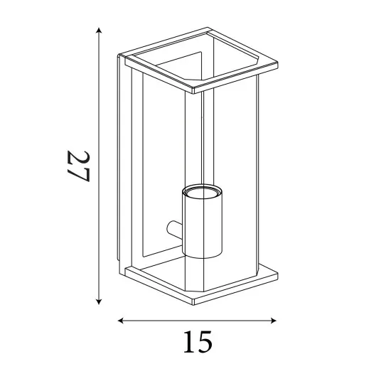 Searchlight Picadilly sötétszürke kültéri fali lámpa (SL-8208GY) E27 1 izzós IP44