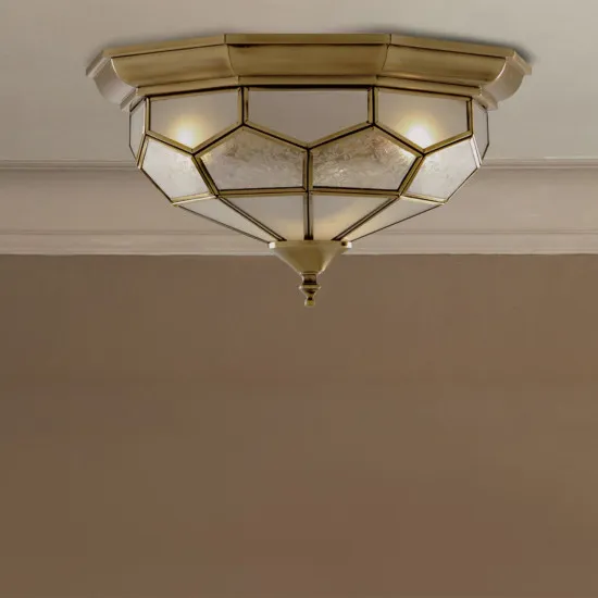 Searchlight Pisa II sárgaréz mennyezeti lámpa (SL-1243-12) E14 2 izzós IP20