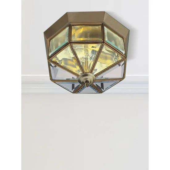 Searchlight Pisa III sárgaréz mennyezeti lámpa (SL-8235AB) E14 2 izzós IP20