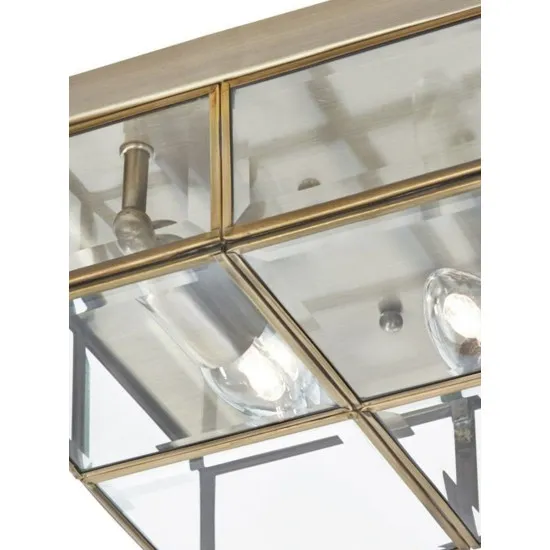 Searchlight Pisa sárgaréz mennyezeti lámpa (SL-6769-26AB) E14 2 izzós IP20