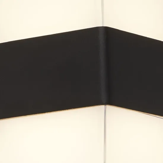 Searchlight Pittsburgh fekete LED kültéri falikar (SL-25122-2BK) LED 2 izzós IP65