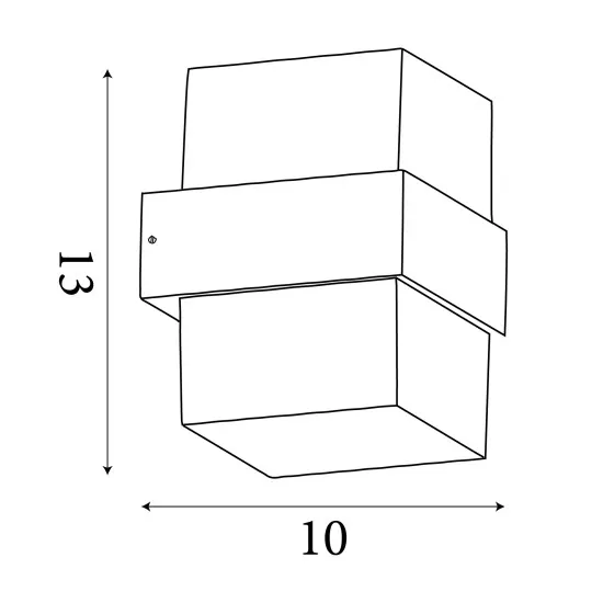 Searchlight Pittsburgh fekete LED kültéri falikar (SL-25122-2BK) LED 2 izzós IP65