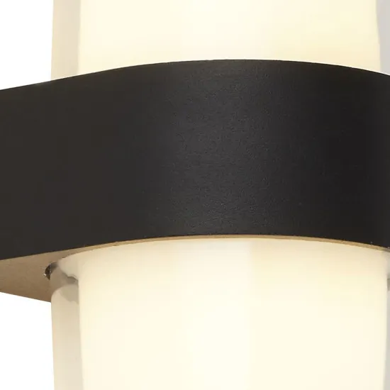 Searchlight Pittsburgh fekete LED kültéri falikar (SL-25123-2BK) LED 2 izzós IP65