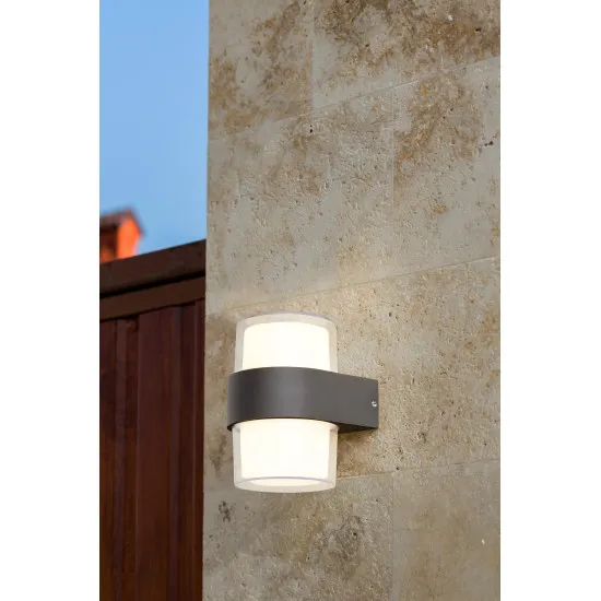 Searchlight Pittsburgh fekete LED kültéri falikar (SL-25123-2BK) LED 2 izzós IP65