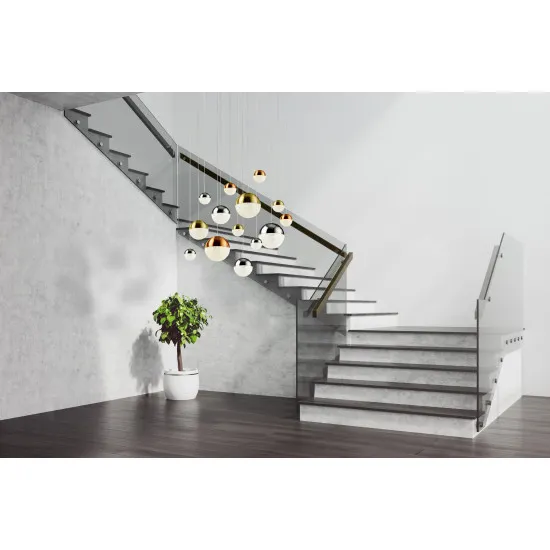 Searchlight Planets króm-többszínű LED függesztett lámpa (SL-4514-14) LED 14 izzós IP20