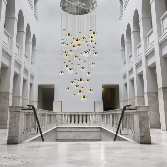 Searchlight Planets króm-többszínű LED függesztett lámpa (SL-4555-55) LED 55 izzós IP20