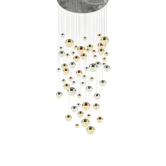 Searchlight Planets króm-többszínű LED függesztett lámpa (SL-4555-55) LED 55 izzós IP20