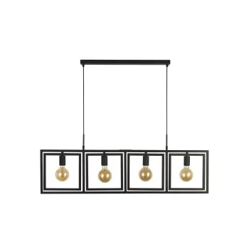 Searchlight Plaza fekete függesztett lámpa (SL-23203-4BK) E27 4 izzós IP20